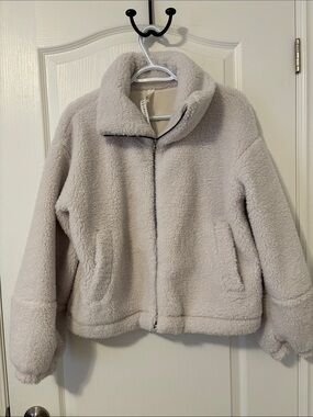 lululemon athletica Cream Faux-Sherpa Jacket